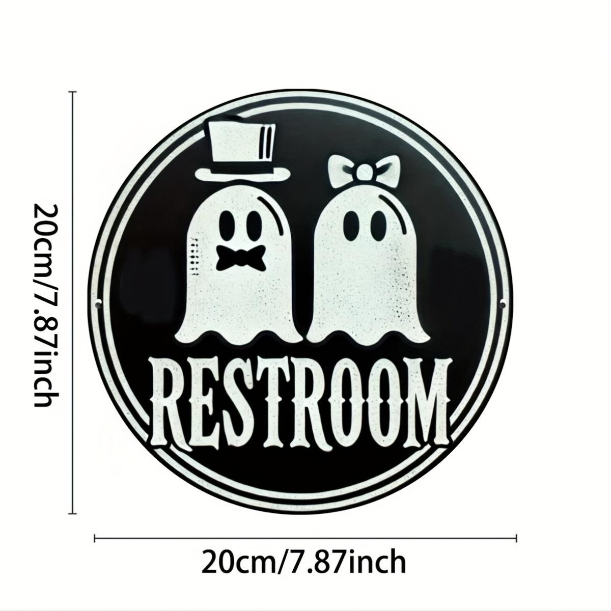 

Очаровательная деревенская алюминиевая табличка, которая станет идеальным подарком для нового дома, украсит ванную комнату с привидениями, диаметр 7,87 дюйма. чёрный