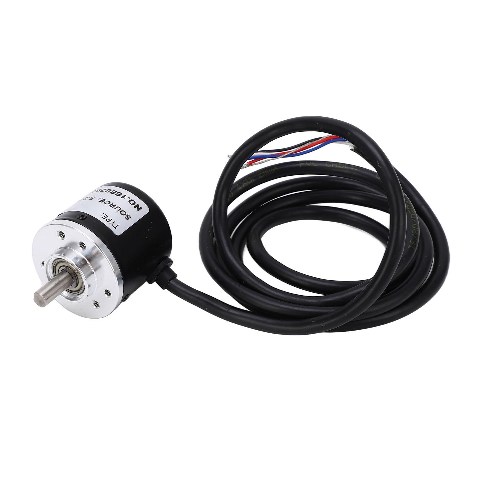 

Photoelectric Rotary Encoder Gear Box Motor Incremental Encoder 6mm D Type Output Shaft 5‑24V HAJ360P R