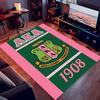 1pc AKA Logo Print Area Rug - Soft, Washable Non-Slip Indoor Mat for Office Chairs, Living Room, Home Office Decorative Rug