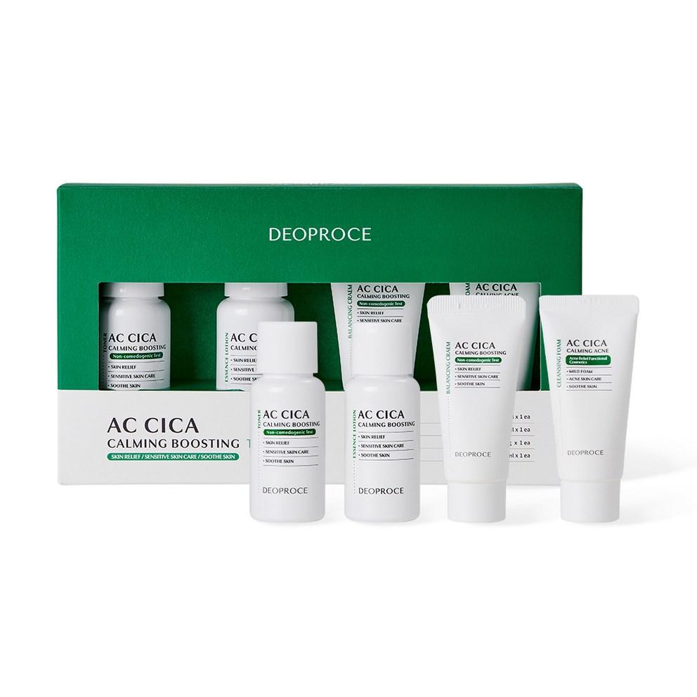 Deoproce AC Cica Calming Boosting Trial Kit 4pcs Set