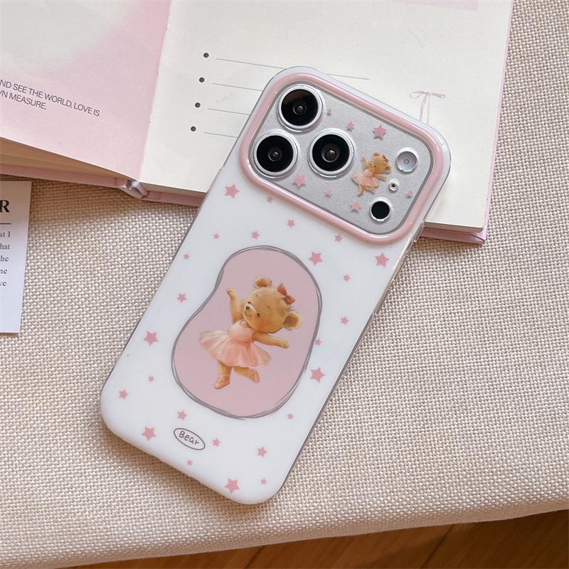 Magnetic Ballet Bear Case for iPhone 17/16 Pro Max/15 Pro