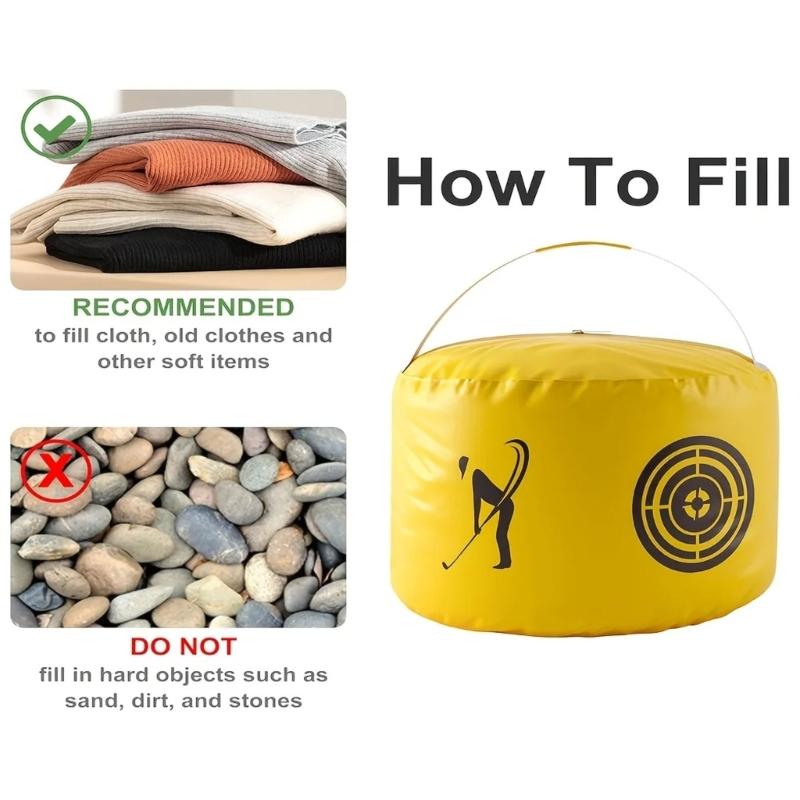 Multifunctional Golf Training Bag with Storage for Clubs and Accessories Includes Accuracy Targets for Practice