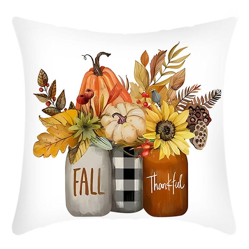New Thanksgiving Series Printed Pillow House Sofa Cushion Cover