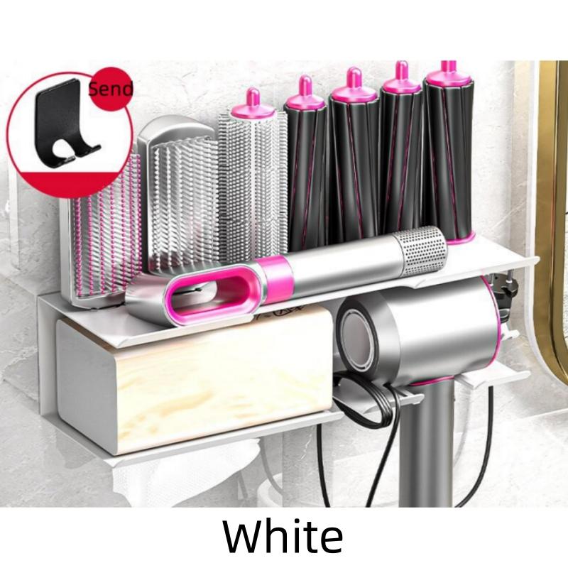 Dyson Hair Curler Multi-Functional Organizer Hair Dryer Shelf Hairs Styler Holder Wall Hanging NoPunch Shelf Bathroom Accessorie