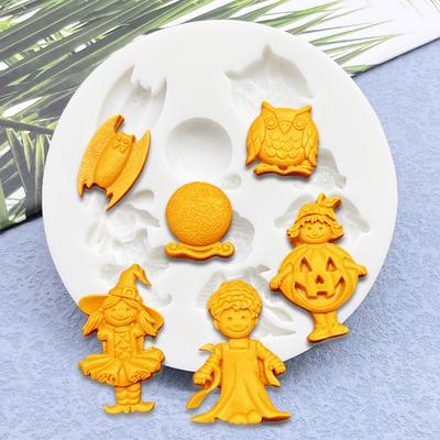 Halloween Ghost Owl Silicone Mold Sugarcraft Chocolate Cupcake Baking Mold Fondant Cake Decorating Tools