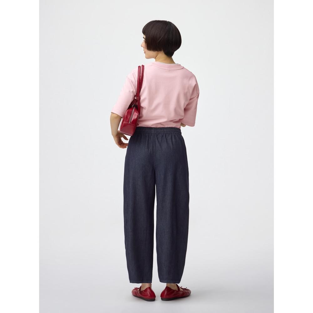 GU by Uniqlo Pantaloni scurți din denim deschis, model butoi, lungime 57,0 cm