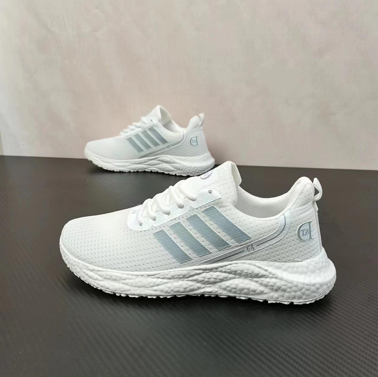 

Running shoes 2025 men s shoes dad shoes spring soft-soled ultra-light sports shoes trendy couple shoes mesh casual shoes 46 білий