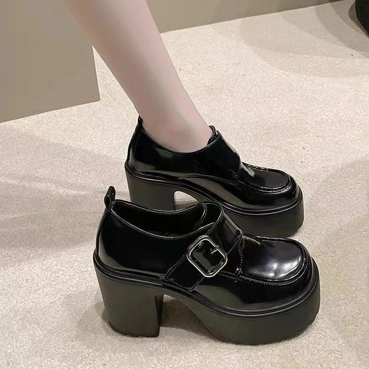 Women Platform Mary Janes Lolita Shoes Party Chunky Heels Pumps New Women Shoes Mujer Fashion Summer 2025 Oxford Zapatos