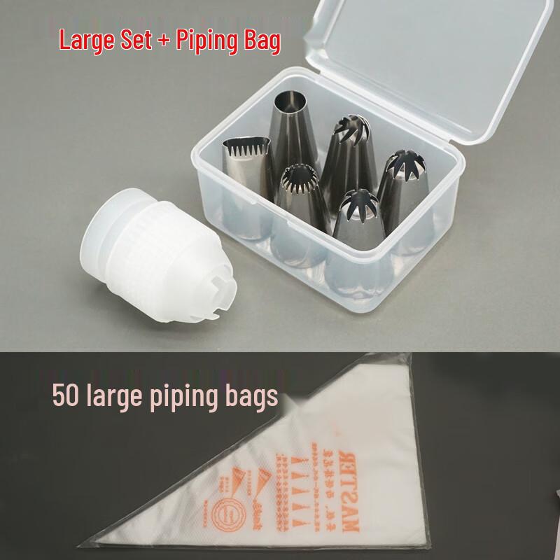 Zhaoran Große Einweg-Spritzbeutel für die Kuchendekoration (50 Stück)