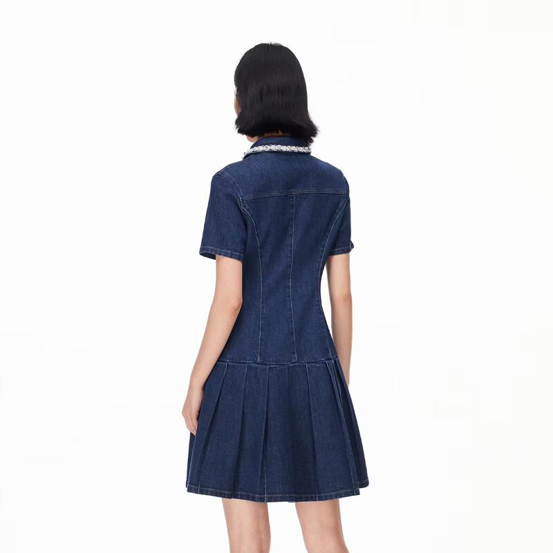 VEROMODA Women's Sleeveless A-Line Denim Mini Dress