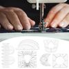 6pcs Quilting Rulers Acrylic DIY Template Gauges Sewing Machine Fabric