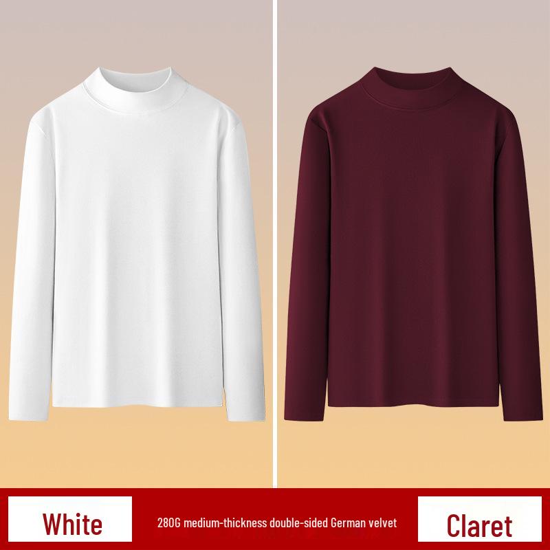 Men's Plush Double-Sided Long-Sleeve Thermal Base Layer Top