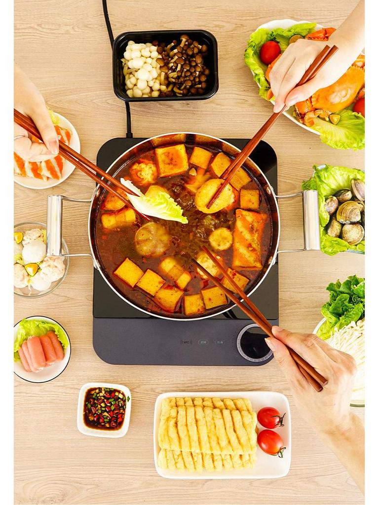 304 Food-Grade Stainless Steel Triple-Layer Stockpot for Induction Cookers - Perfect for Clear Soups and Universal Boiling, Uncoated.