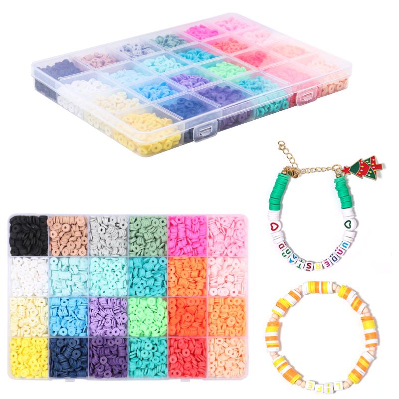 Polymer Clay Beads Box for Jewelry Making Accessories DIY Earring Bracelets Necklace Craft Jewelry Kits For Children Gift
