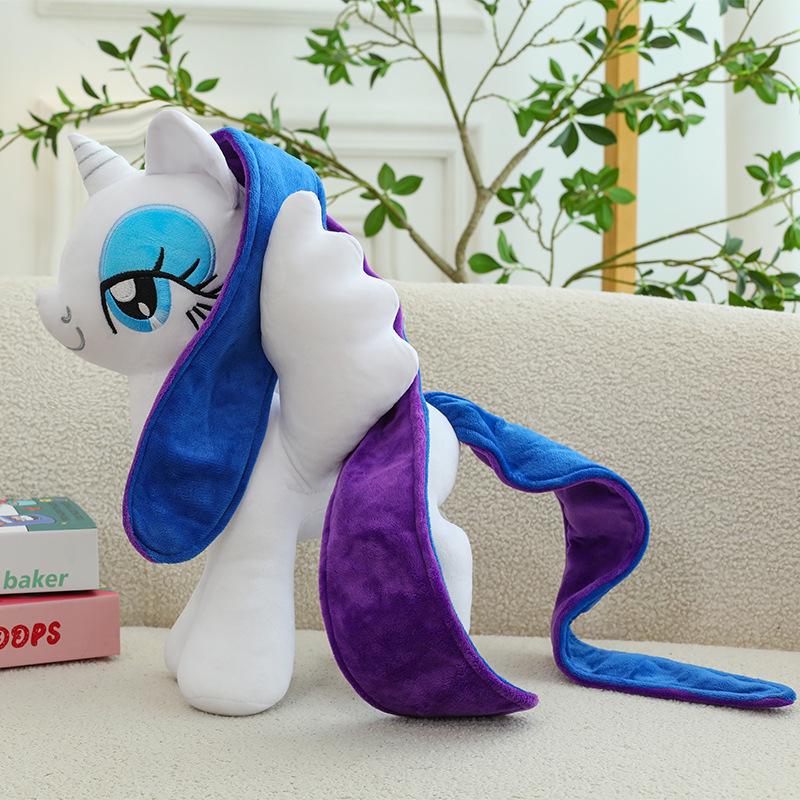 Classic Cute Pony Plush Doll: Children's Hugging Pillow & Bedtime Companion Birthday Gift.