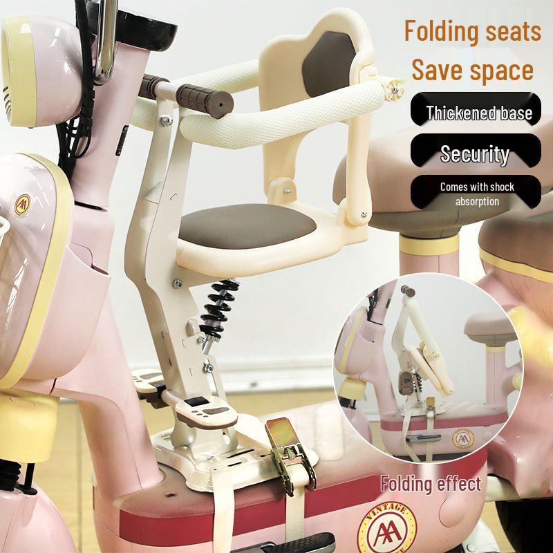 Front-Mounted Foldable Electric Vehicle Child Safety Seat
