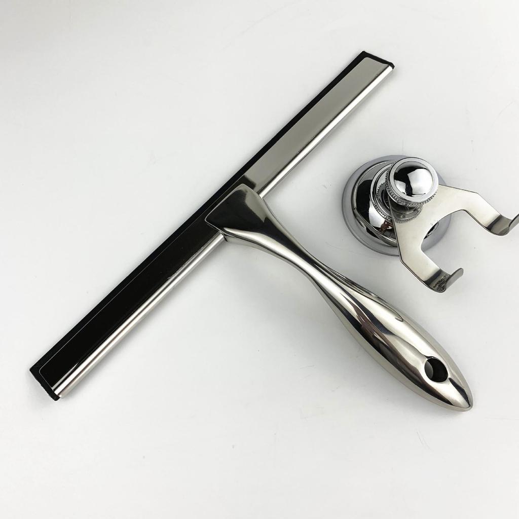 Glass Squeegee & Cleaning Brush: Window Cleaning Gadget