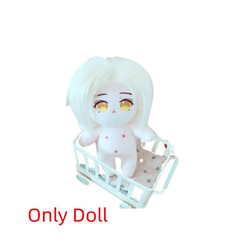 Cute 20cm Plush Cotton Doll With Long And Wavy Hair Toy14738