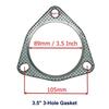 1Pcs 2.5/3 Inch Car Exhaust Gasket Flange Car Exhaust Joints Engine Gasket/ Universal Junta Escape