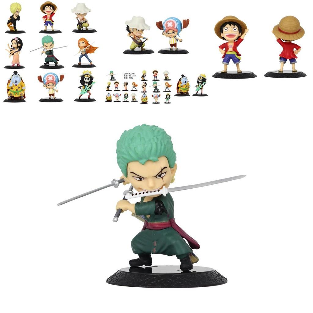 Adorable One Piece Anime Model Toys Featuring Luffy Zoro Nami Great For Party Decorations And Gifts