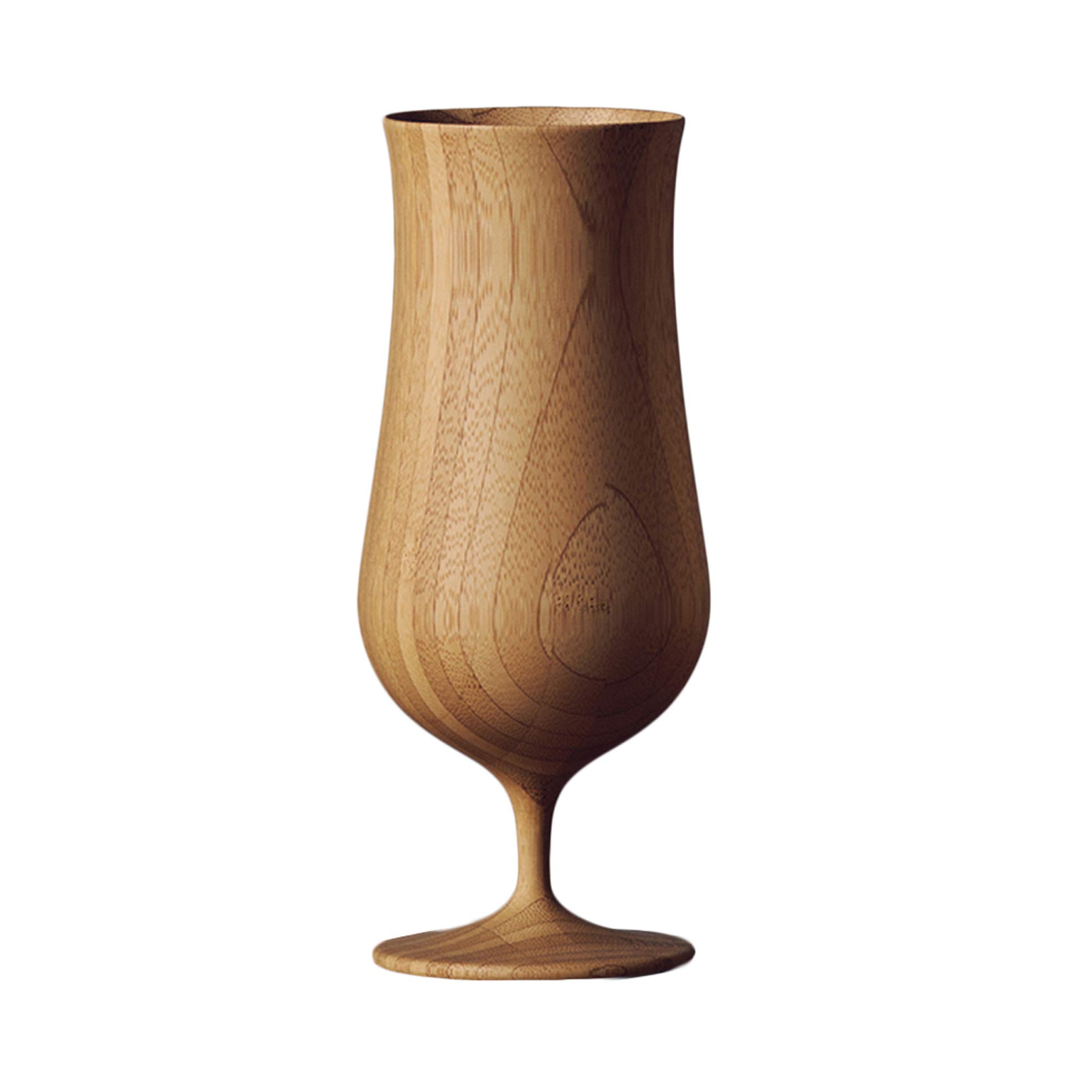 

RIVERET Vessel Beer Glass, 380ml, Bamboo, Dishwasher Safe, Brown, RV-114B