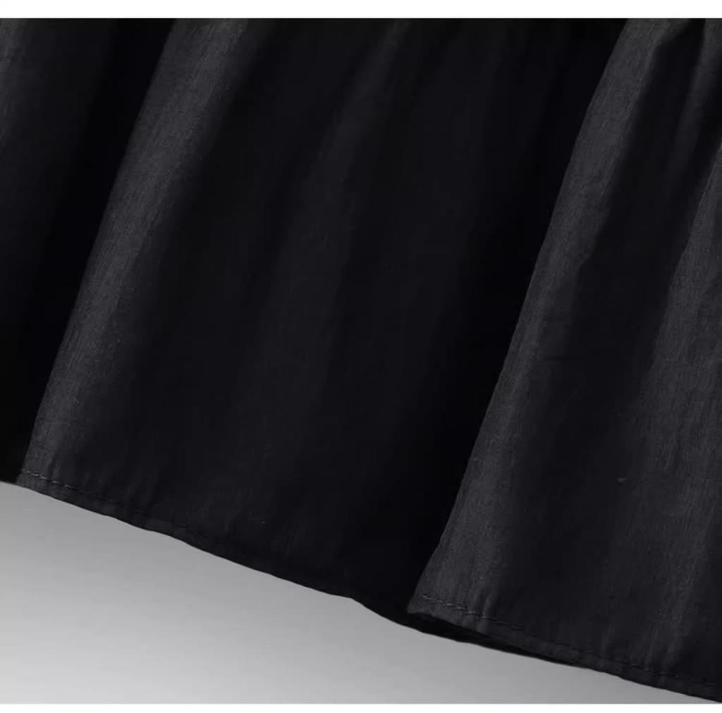 2025 High-End Summer Women's Fairy Lace Pleated Midi Skirt with Large Swing.