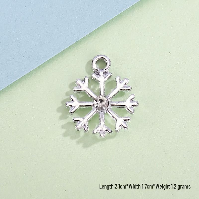 

Подвеска-шарм со стразами-снежинками для изготовления украшений своими руками: Рождественский сплавной аксессуар для женских браслетов, ожерелий и серег