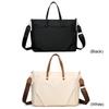 Women Waterproof Laptop Bag Large Capacity Versatile Briefcase Solid Color Leisure Sling Bag Business Meeting Travel Handbag