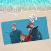 Japanses Cartoon Given Anime Beach Swimming Towel Soft Absorbent Washcloth Children's Gifts for Kids Travel Camping Gym