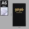 2026 A6 Pocket Planner: English Agenda & 365-Day Cross-Border Time Management Notebook