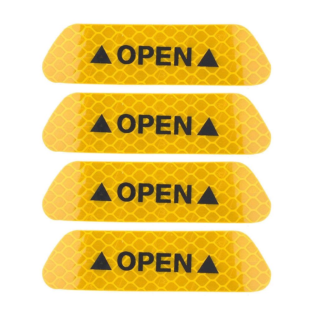 Reflective Car Door Sticker Safety Opening Warning Reflector Tape Decal Car Accessories Exterior Interior Reflector Sticker