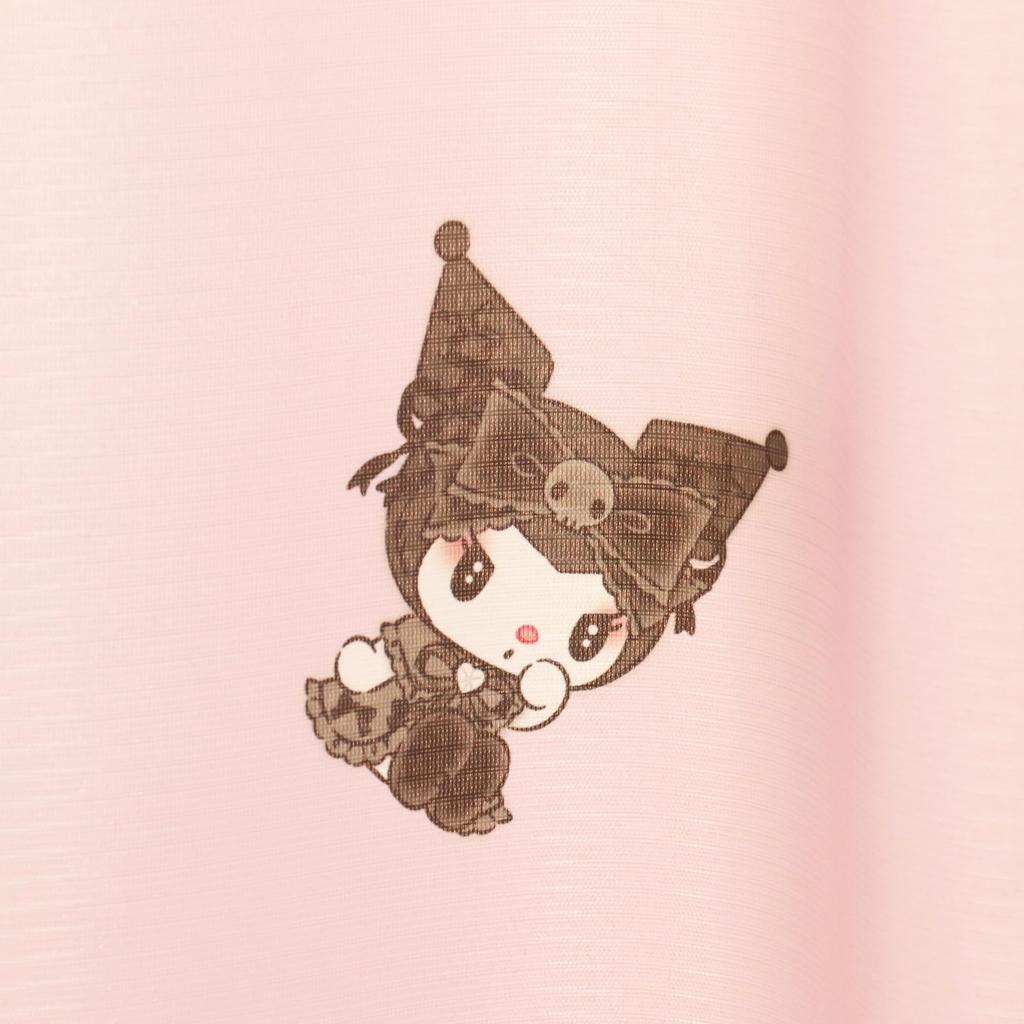 MORIPiLO Sanrio Lace Curtains Featuring My Melody and Kuromi Connecting Art 100x133cm Set of Cute Sanrio Midnight Makura No Morishita (Eba Pattern,