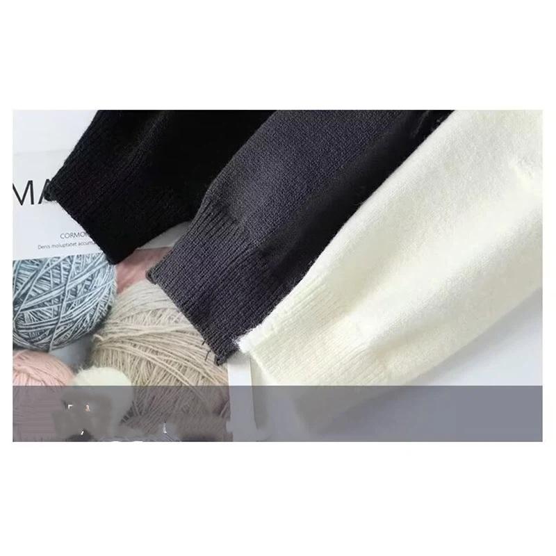 Men's Crew Neck Knit Sweater Textured Pattern Loose Casual Long Sleeve Top