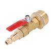 Brass Winterize Blowout Adapter 1 4in Male Quick Connector 3 4in Male GHT Thread Garden Irrigation Joints for RV Yachts