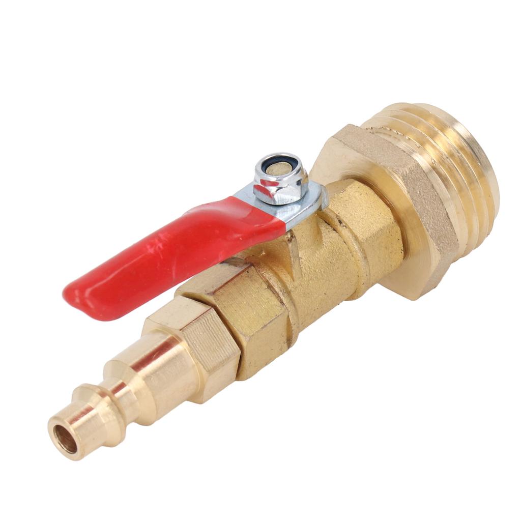 Brass Winterize Blowout Adapter 1 4in Male Quick Connector 3 4in Male GHT Thread Garden Irrigation Joints for RV Yachts