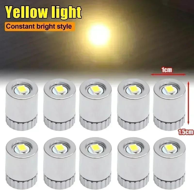

100/10pcs Miniature LED Light Battery Powered Lantern Balloon Dollhouse Wick Base Lamp Tiny Spotlights for Display Party Wedding 10pcs жёлтый
