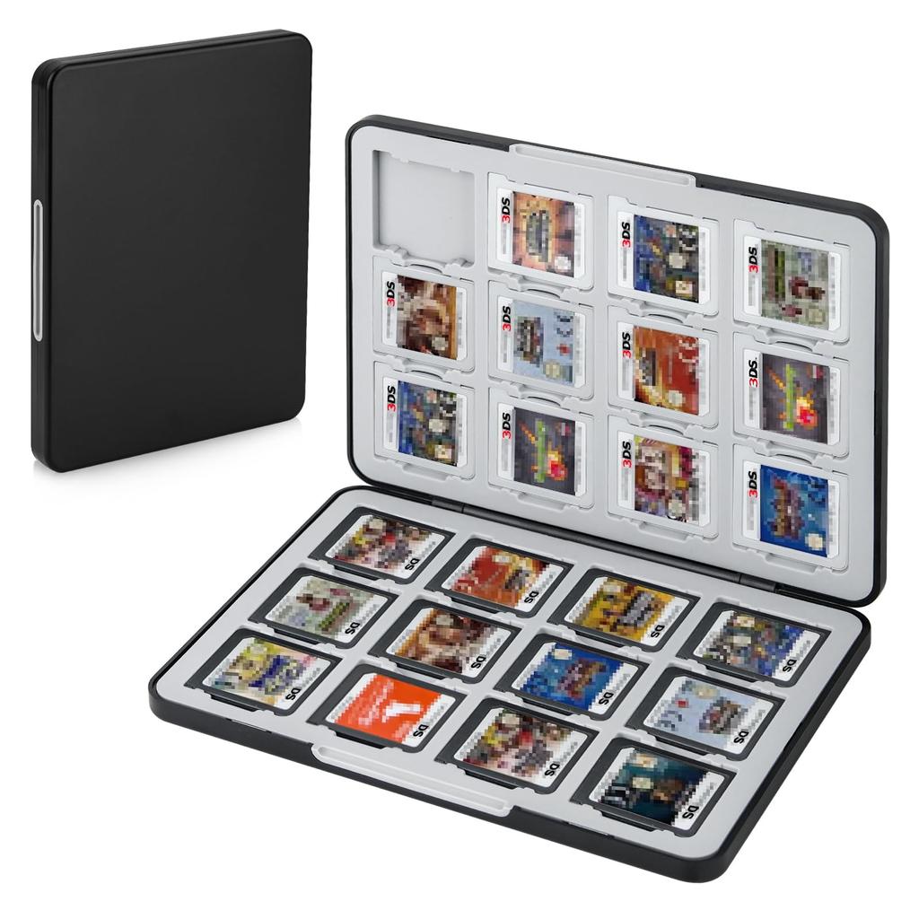 Homgaty 3DS Game Compatible with 3DS DS Game Card Dustproof Case, 24-Piece Set, 3DS/DS, Cartridges, Software, Storage, Case, Protective, Portable,