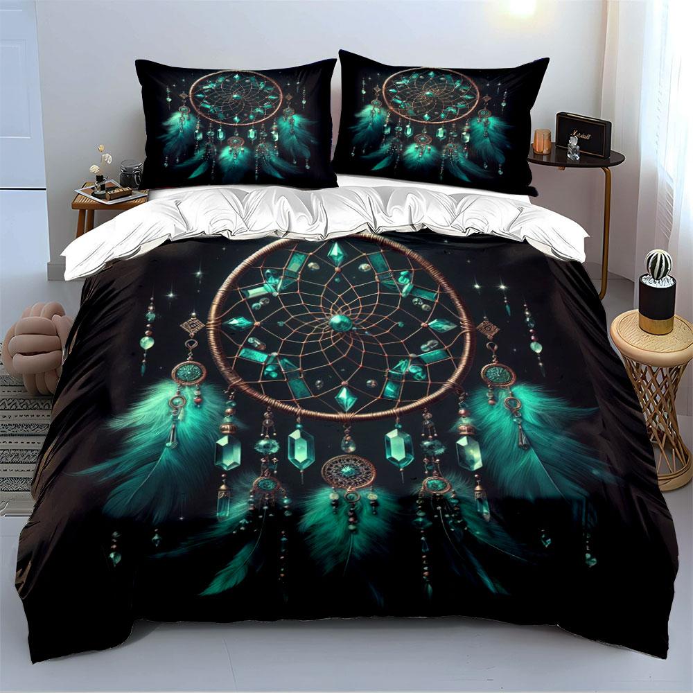 Dreamcatcher Pattern Bedding Set Bedding Duvet Cover Set Duvet Cover Pillowcases (1 * Duvet Cover 2 * Pillowcases, without duvet insert)
