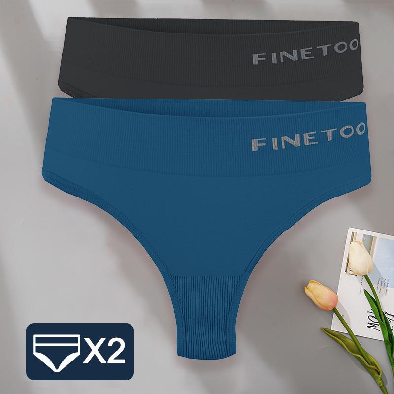 2PCS/Set M-2XL Bodyshaper G-String Panties Women Slim Underwear Female Lingerie Sexy Lady Thongs High Waist Underpants
