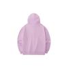 Anta Lifestyle Series Letter Print Pattern Drawstring Pullover Hoodie Women Hoodies Purple 162238710-3