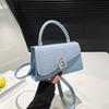 New shoulder bag splicing summer large-capacity women's hand-held messenger small square bag women