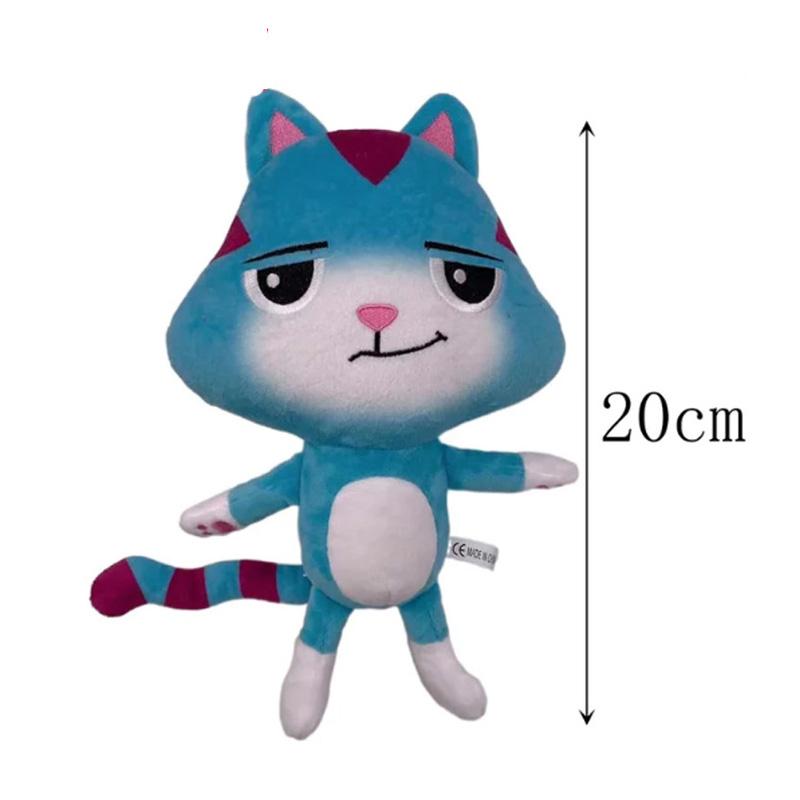 20-30cm Gabby Doll House Plush Toy Backpack Cat Cake Cat Mermaid Stuffed Animal Plushie Gbay Sticker for Kid Chrismas Gift