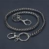 54CM Hosenkette für Herren Lange Biker-Schlüsselanhänger Jean-Geldbörse Hip Hop Punk Kette für Herren Damen Goth Kette Schwarz