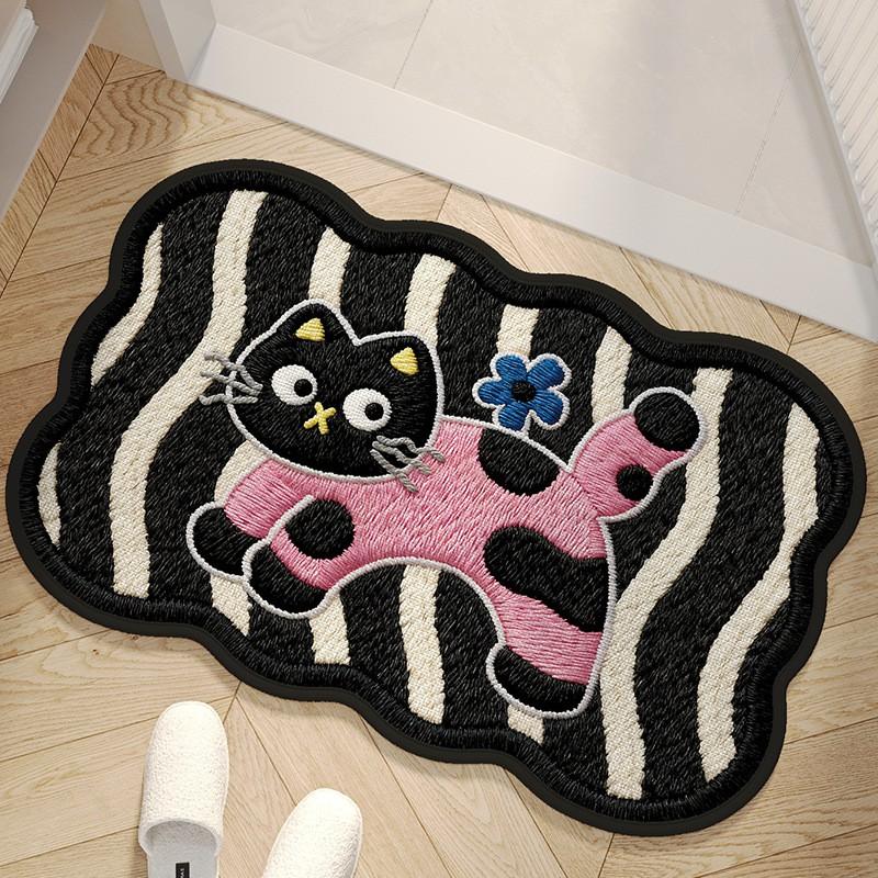 Cartoon Shaped Bath Mat Quick Dry Non Slip Bathroom Door Rug Home