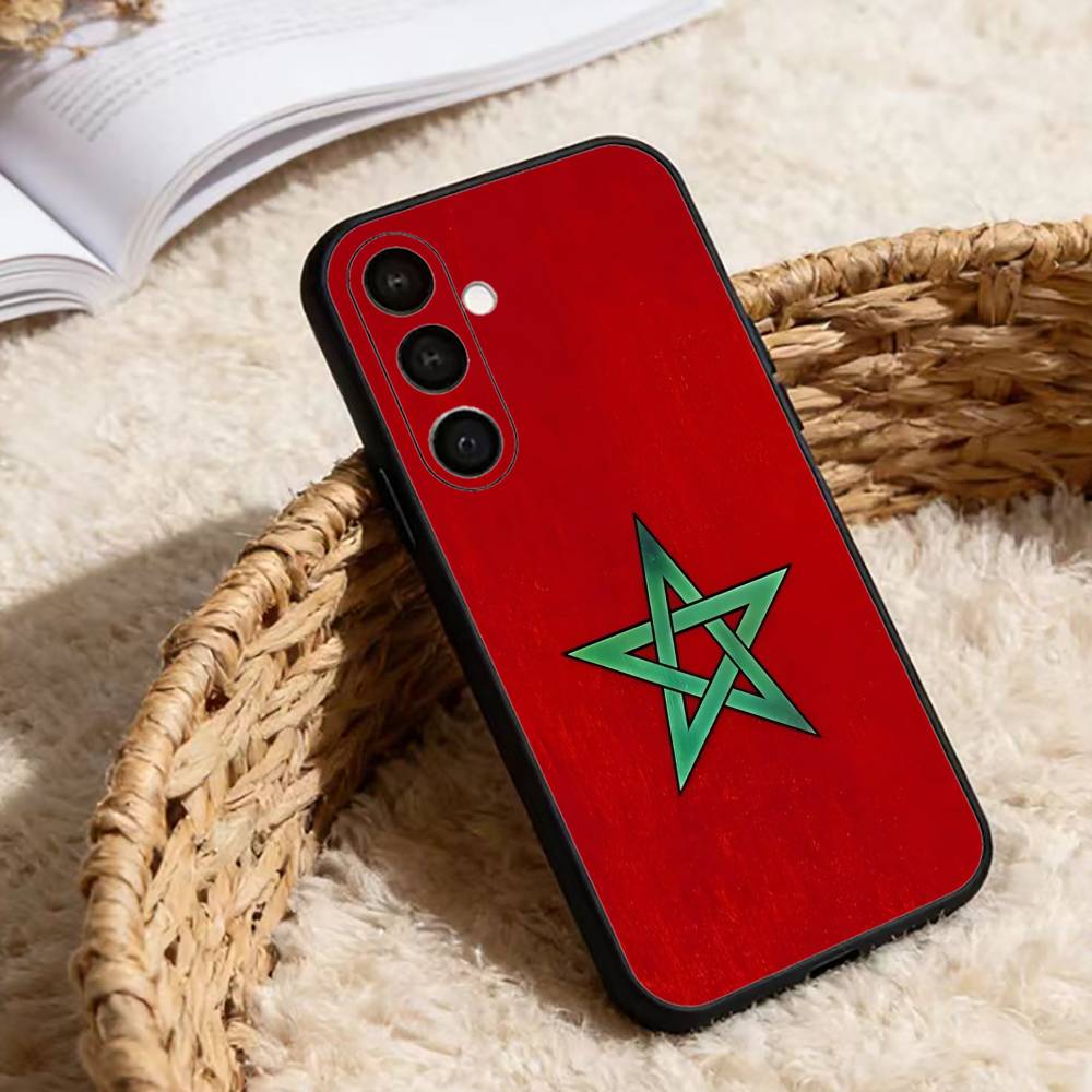 

M-Чехол для телефона с флагом Марокко для Samsung Galaxy A91,80,73,72 ,71,53,52,32 ,31,22,21s,20,Мягкий черный чехол Samsung a11