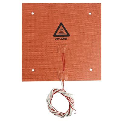 Silicone Heated Bed Heating Pad Waterproof 235x235mm 24V/220W for 3D Inter 3 Cr10 Parts Hot Bed Pad Replace