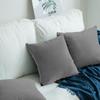 Decorative Pillowcase, Dark Gray Velvet