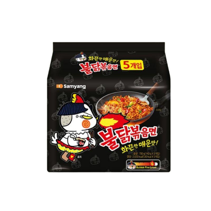 

Samyang Buldak Hot Chicken Flavor Ramen 140g x 5 Packs Korean Spicy Noodles 1ea (5packs)