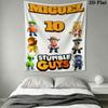 Stumble Guys Sprint Telo da Parete Stampato Coperta in Tessuto Arazzi Decorativi per Camera da Letto Soggiorno Arredamento per la Casa