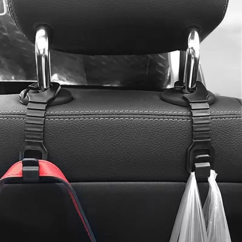 4Pcs Car Creative Multi-Functional Seat Back Hook for Hanging Bags, Umbrellas, Drinks, and Other Items